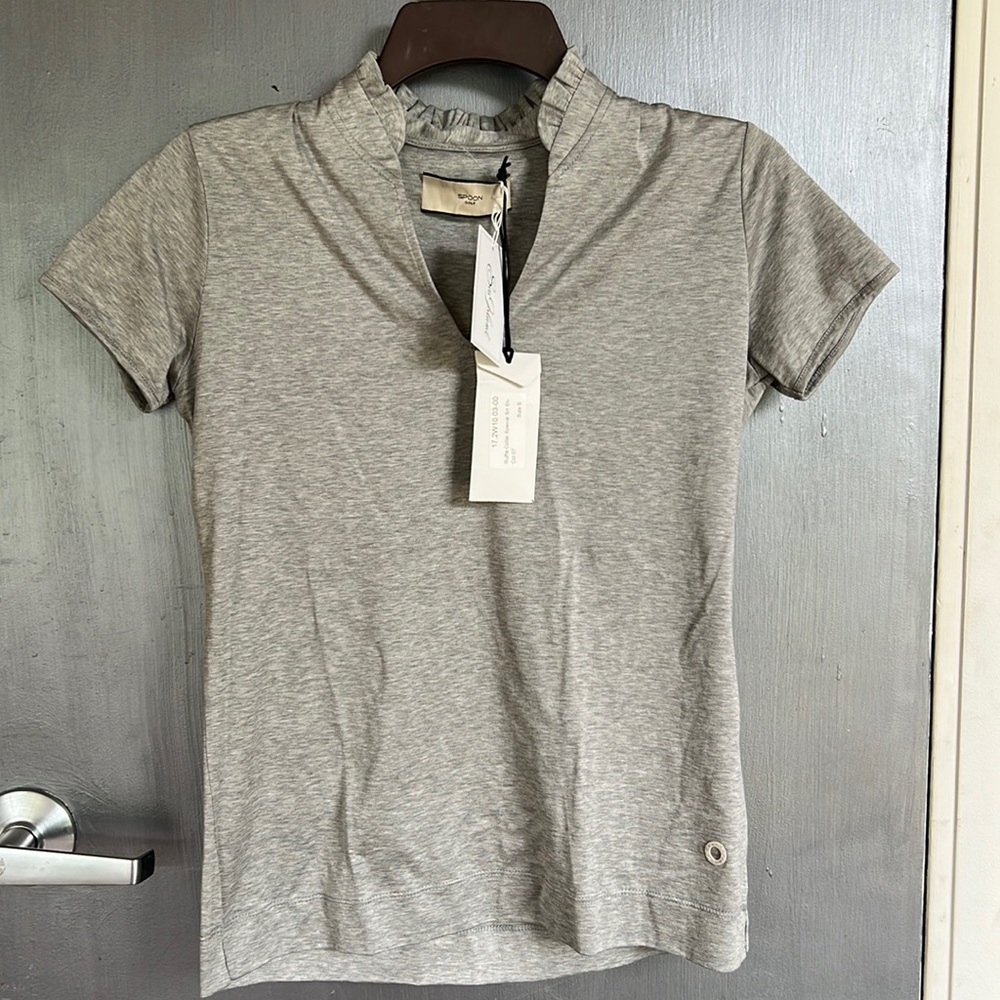Golf Polo top  ruffle collar $175 new!
